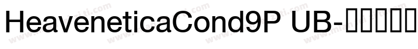 HeaveneticaCond9P UB字体转换
